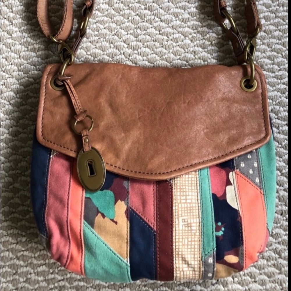 Canvas & Leather Crossbody